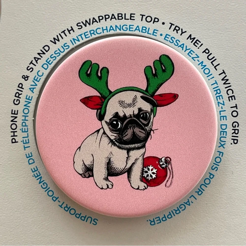 Popsocket - Holiday Pug (CHRISTMAS)